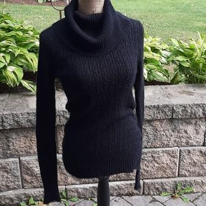 Black cowl neck sweater
